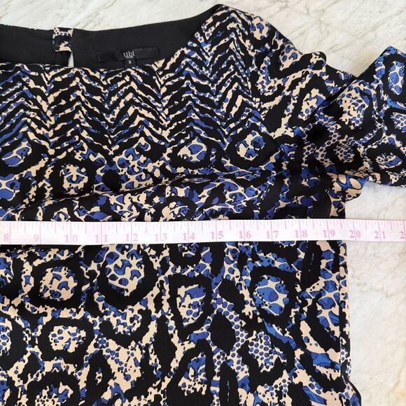 Tibi 100% silk python print long sleeve mini shift dress size 8 - Picture 7 of 8